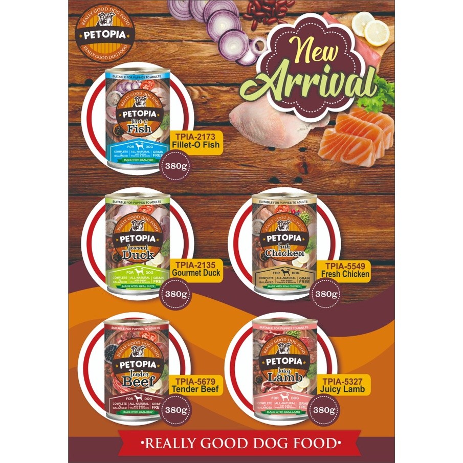 PETOPIA DOG FOOD 380GR