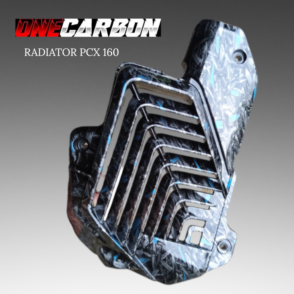 Forged biru Cover radiator PCX160 VARIO160 ADV160 ONECARBON VARIASI27