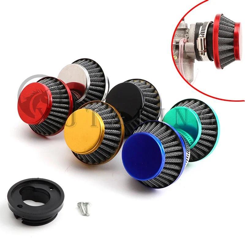 Filter Udara Pocket Bike dengan Konektor untuk Karburator Mesin 2-tak 47cc 49cc Mini Quad ATV Dirt B