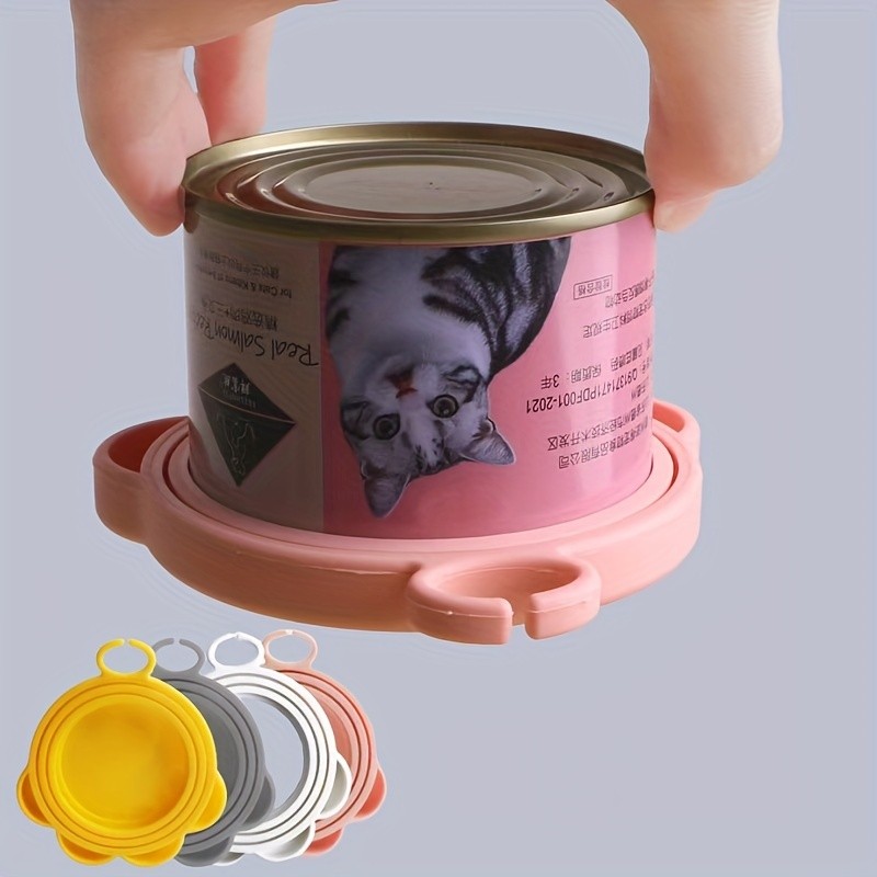 Pets Food Storage Silicone Seal Canning Lid Cat and Dog Can Seal Lid Food Can Sealing  Reusable Keep