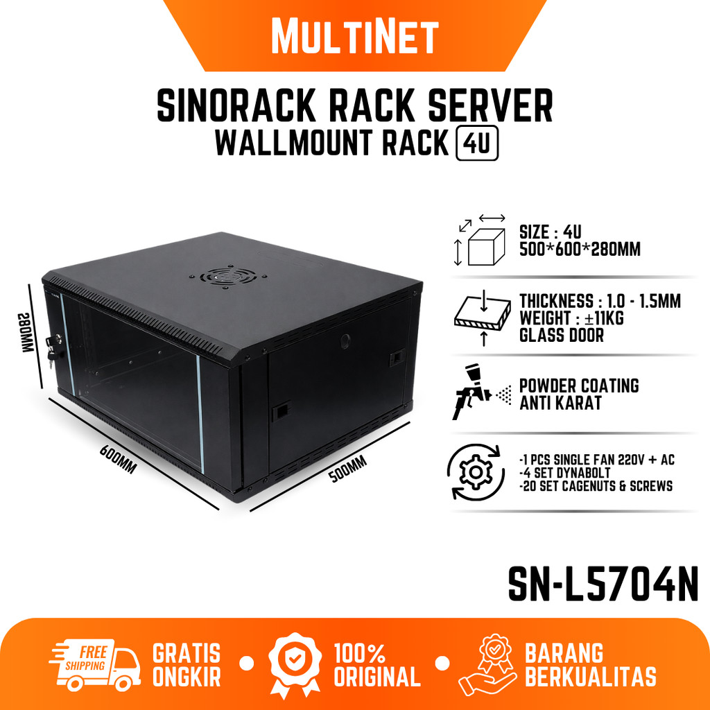 Sinorack Wall Mount Rack Server 4U Big Premium