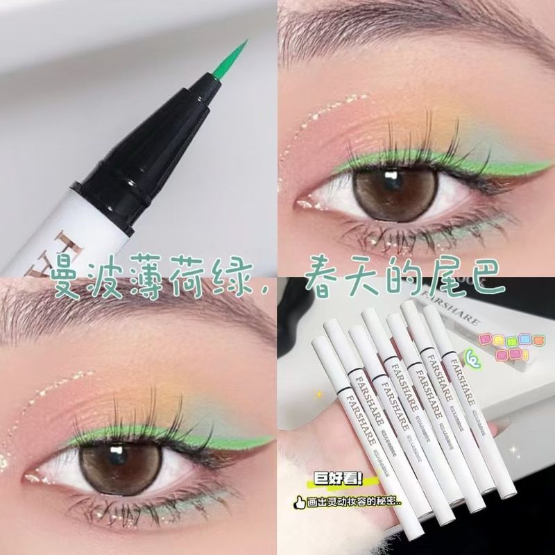 Mint Green Colored Liquid Eyeliner Pen