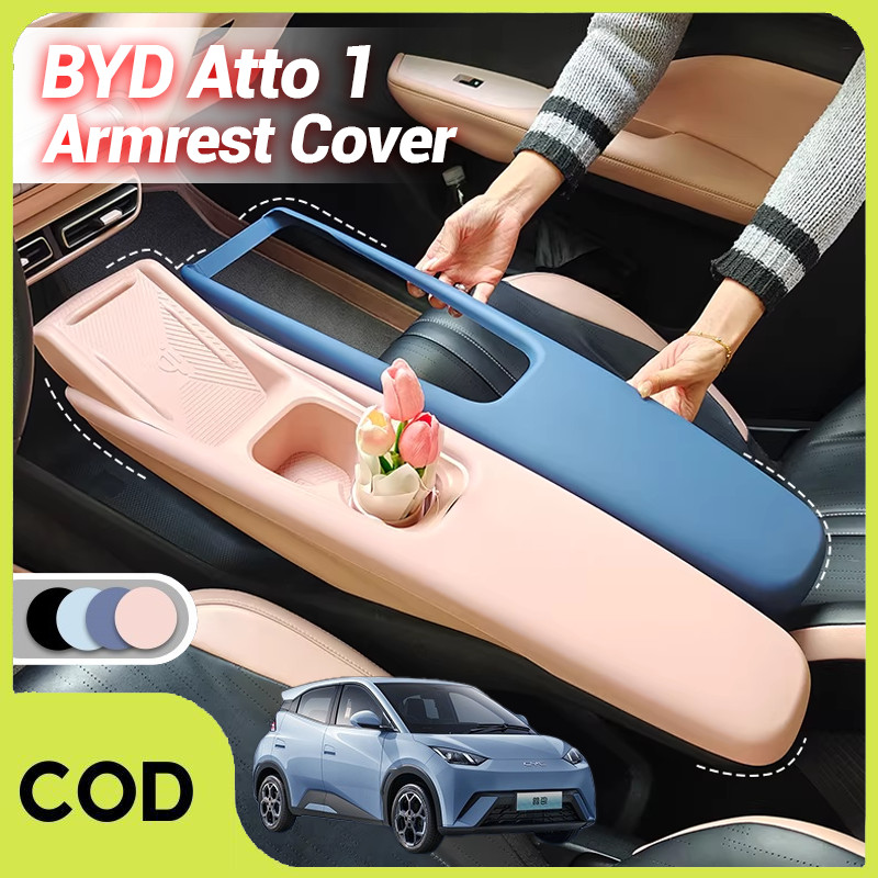 [COD] BYD Atto 1  Armrest Cover/Aksesoris Atto 1/ Pelindung Armrest Atto 1/pemasangan Tanpa Merusak