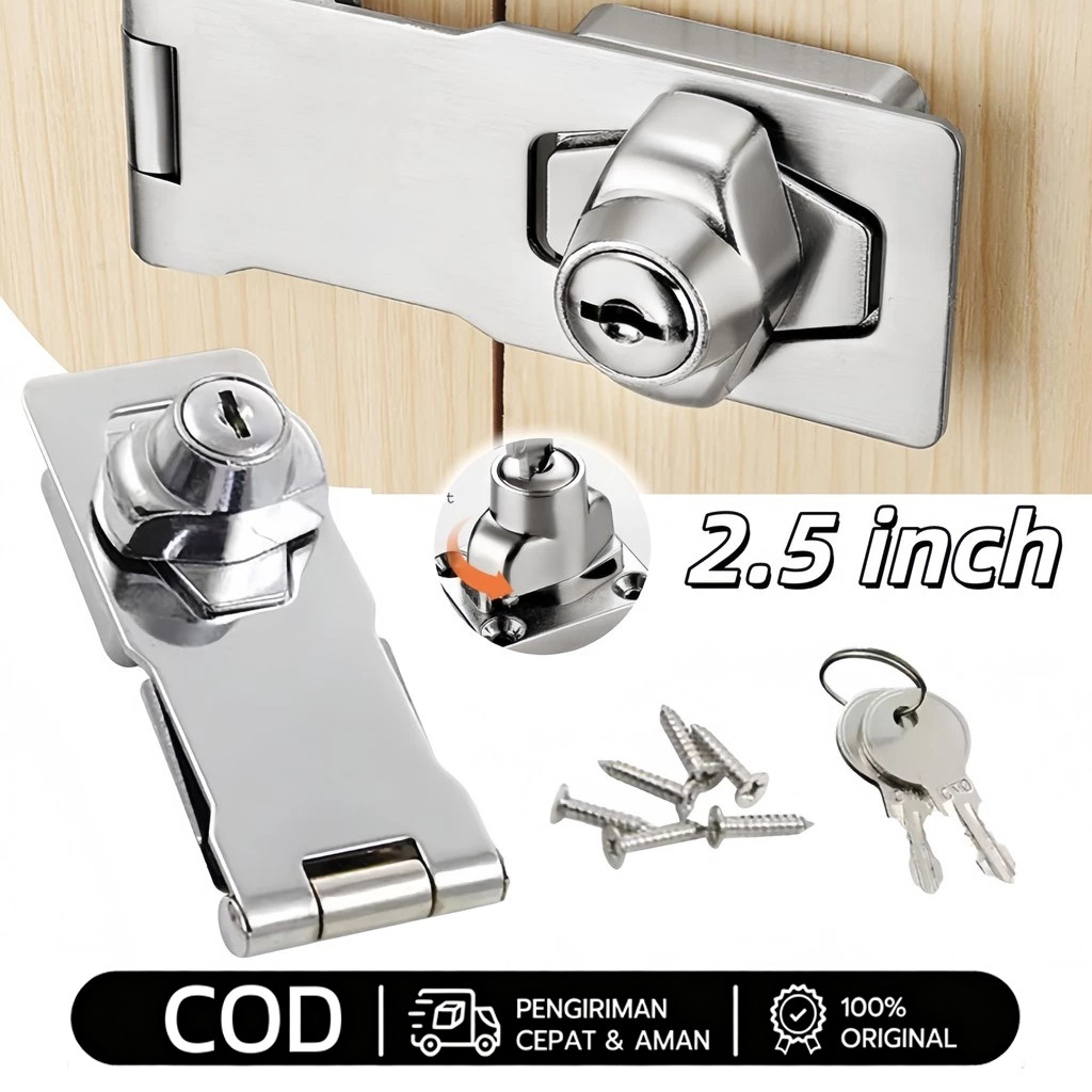 Overpal Plat Tebal Overpal Stainless Tebal  2.5 inch 3 inch 4 inch Kunci Pintu Overpal Tebal