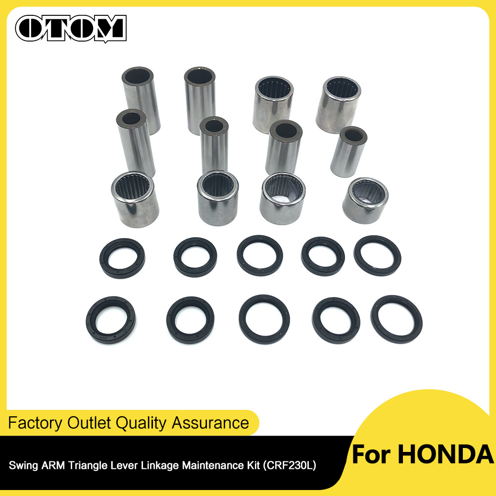 OTOM Linkage ARM Swingarm Triangle Lever Bearing Oil Seal Bushing Kit Untuk HONDA CRF230F CRF230L 08