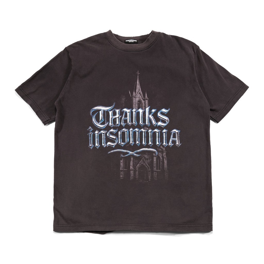 Tshirt Avenaria Washed Black Thanksinsomnia
