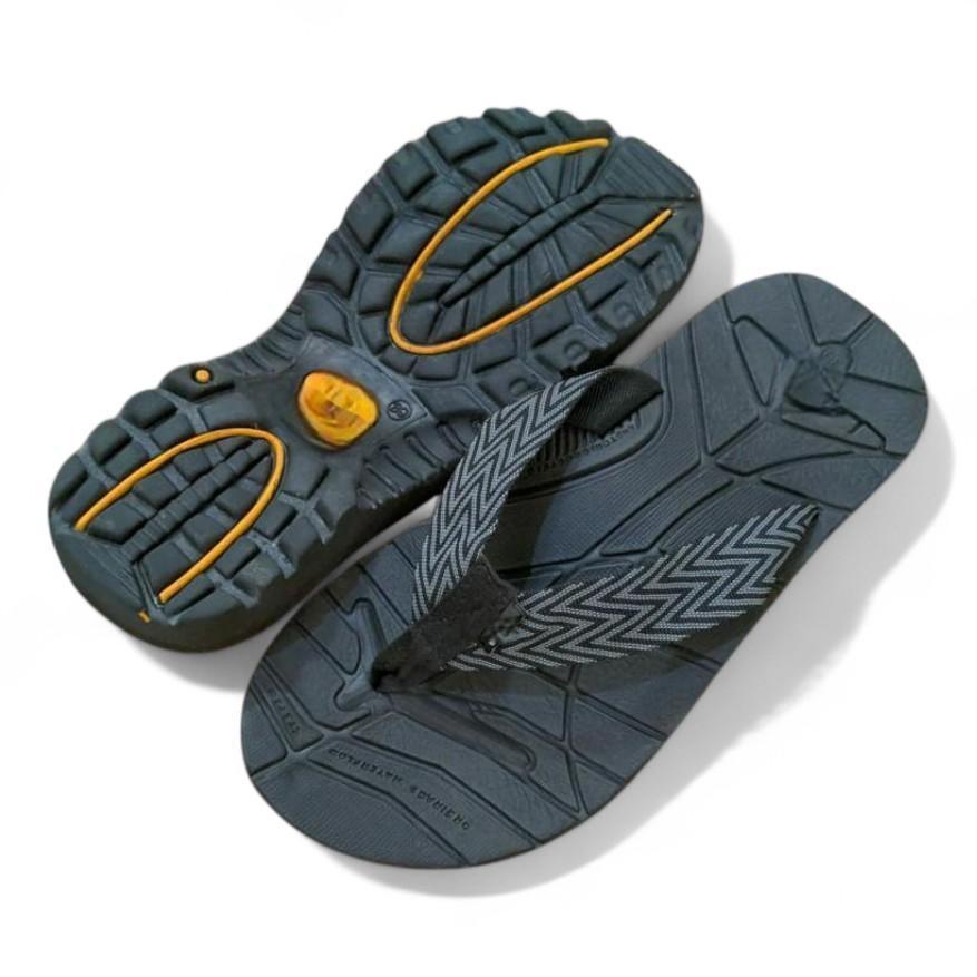 Sandal Jepit Eiger tali hitam tali motif Pria & Wanita bonus Tas Jaring Insole Eva spoon Tebal Sol 2