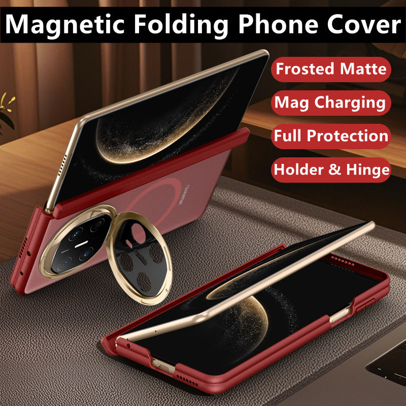 Casing untuk Huawei Mate XT XTs X7 X6 X5 Penutup Ponsel Magnetik Kulit Lipat Casing Tahan Benturan E