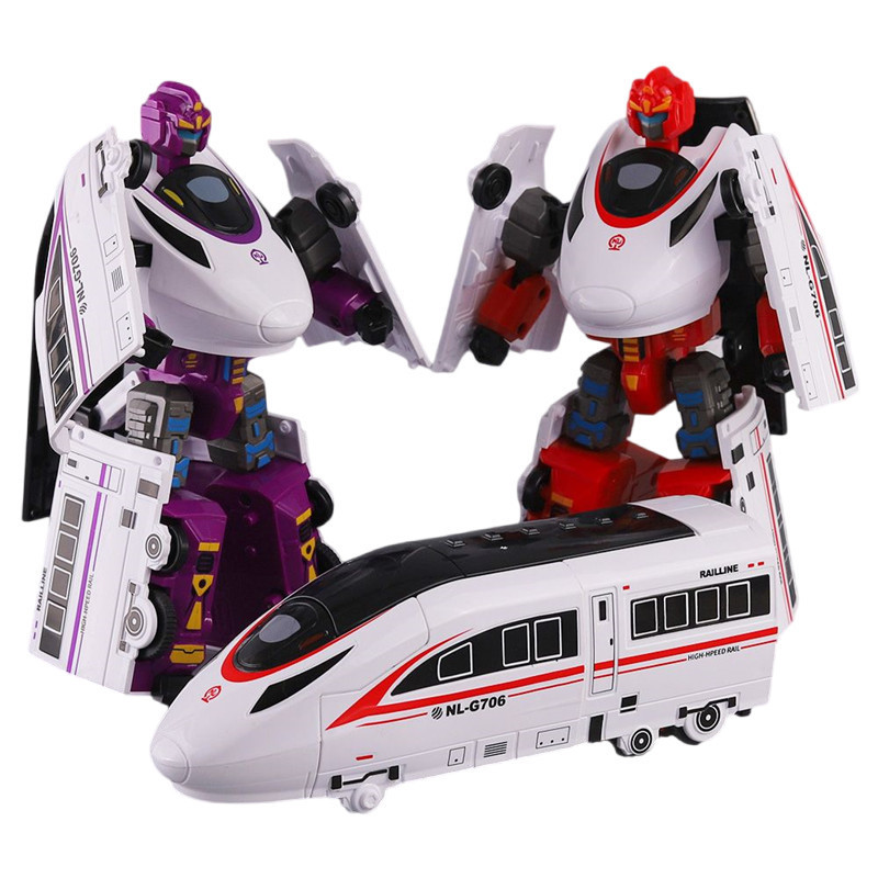 Adida Toys 2in1 Robot Deformasi Kereta Men Bisa Berubah Jadi Kereta Anak Edukasi Mainan