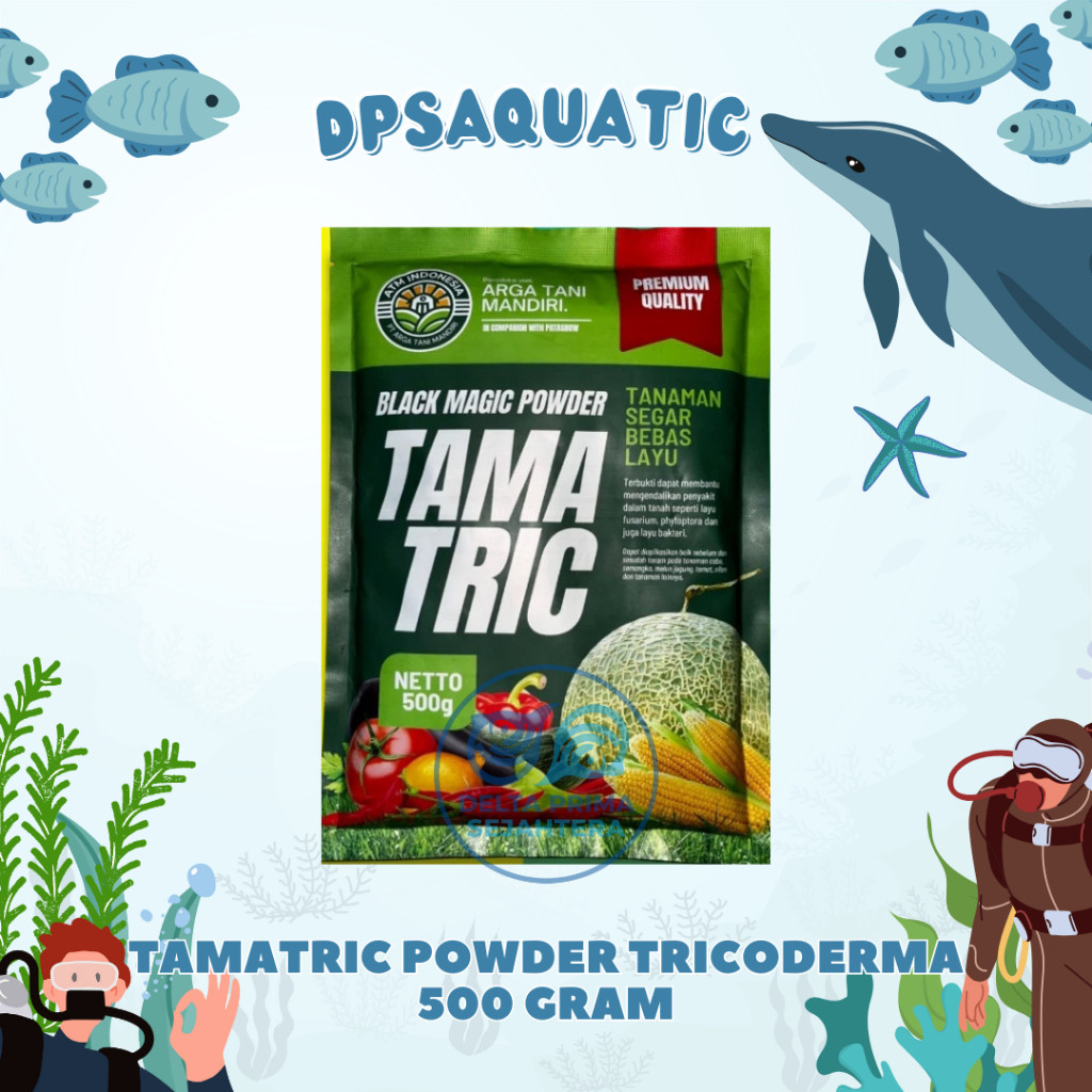 TAMATRIC POWDER TRICODERMA 500 GRAM - Asam Humat Untuk Mengatasi Layu Pada Tanaman.