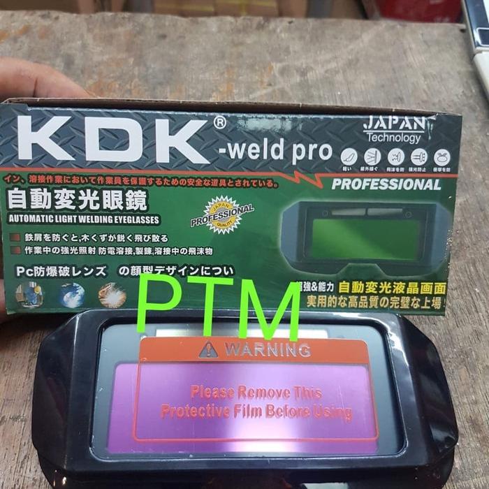 KACAMATA LAS OTOMATIS KDK / KACA MATA LAS AUTO DARK KDK WELD