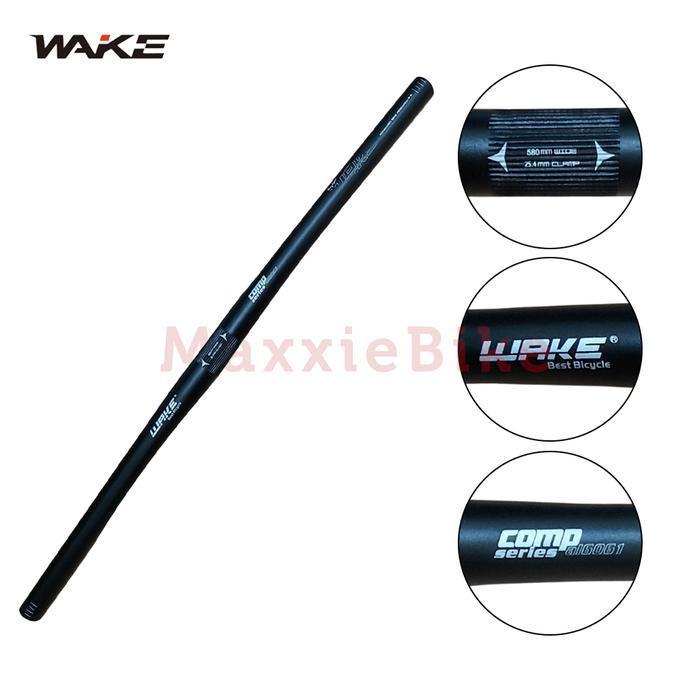 WAKE HB010 Flat Handlebar Stang Sepeda Lipat 25.4x580mm Aluminum Alloy Folding Bike Straight Handleb