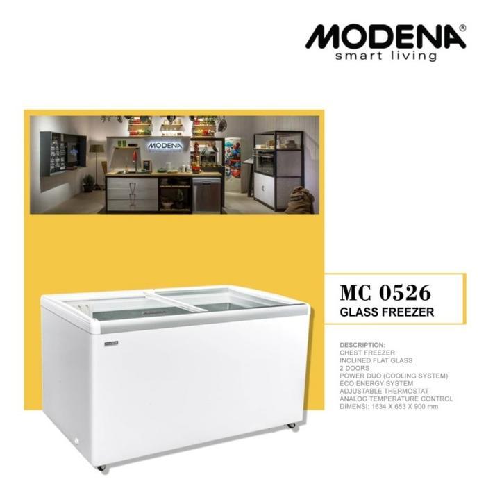 Freezer Sliding MODENA Glass Freezer 516 Liter MC 0526
