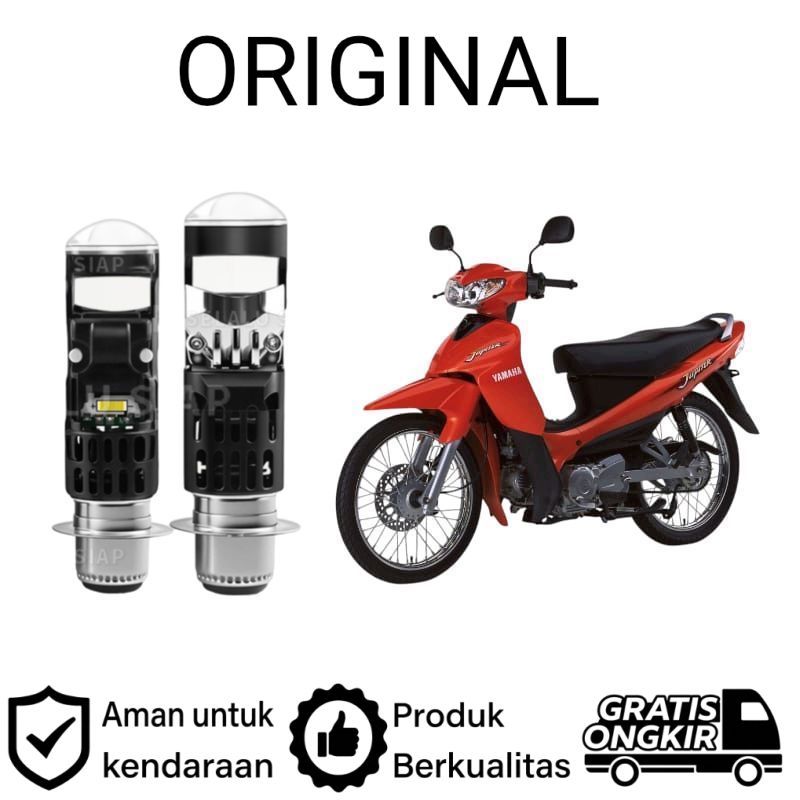 AM 1pcs Lampu depan LED H6 Mini BiLED motor Yamaha jupiter z lama