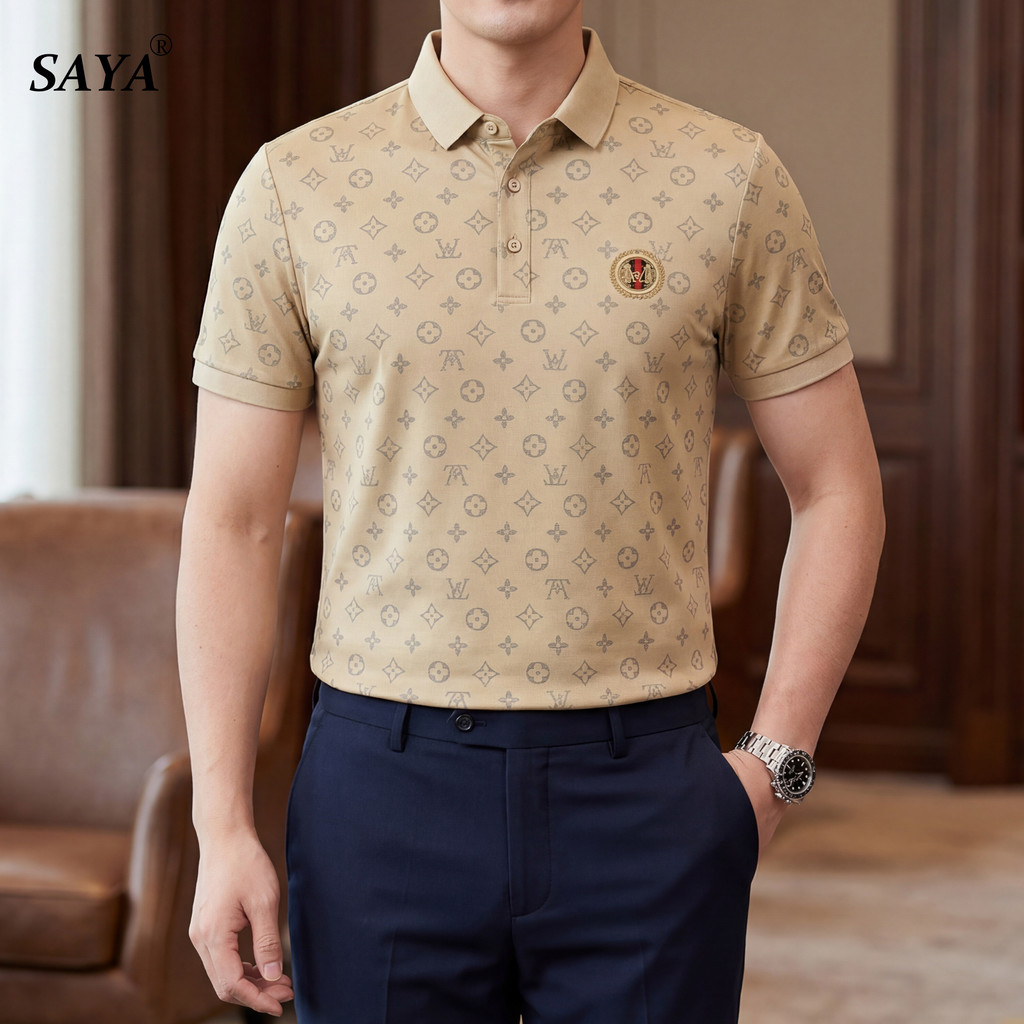 SAYA,SHOP Kemeja Polos Lengan Pendek Pria Polo/Kemeja pria polos/Putih/hitam/khaki