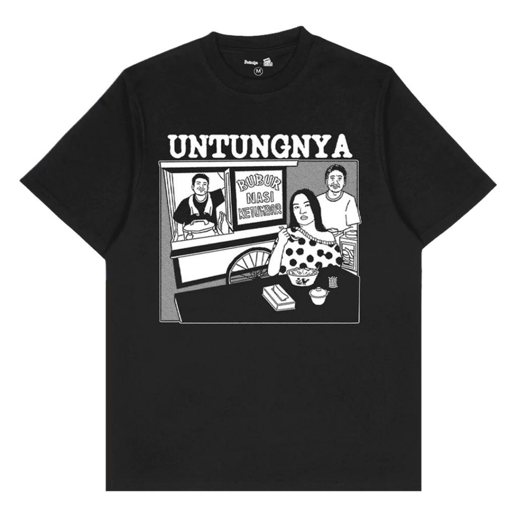 COD Tshirt BERNADYA X VINDES STORE - BUBUR NASI KETUMBAR Black | Vindes Store Official Merchandise