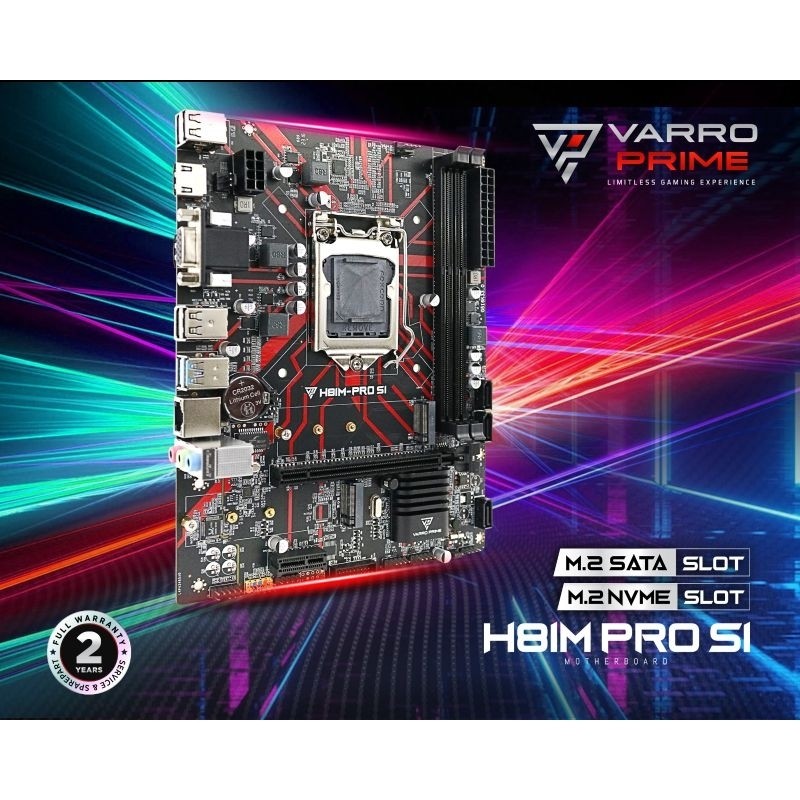 MOTHERBOARD GAMING H81M-PRO S1 VARRO SUPPORT NVME