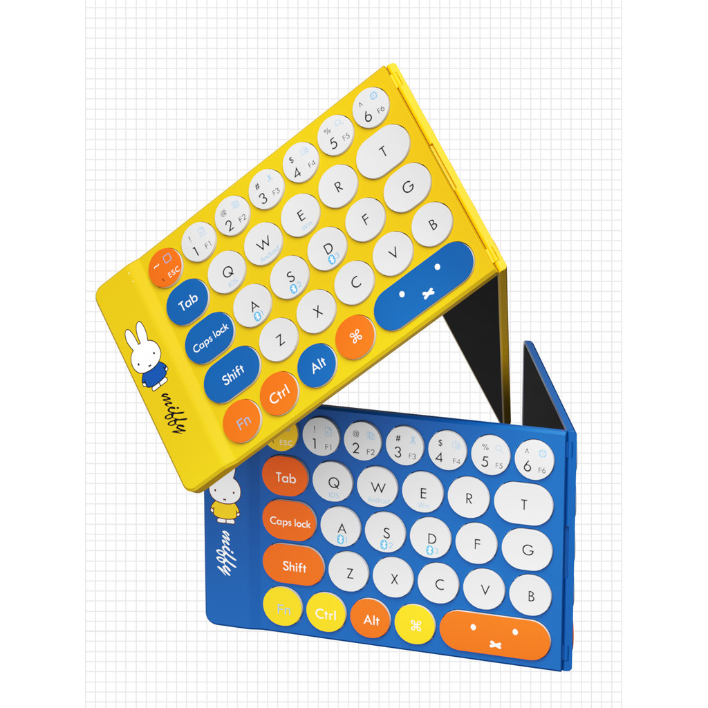 Miffy X MIPOW Mini Foldable Keyboard Wireless Keyboard iPhone Slim Wireless Bluetooth Ipad Keyboard 