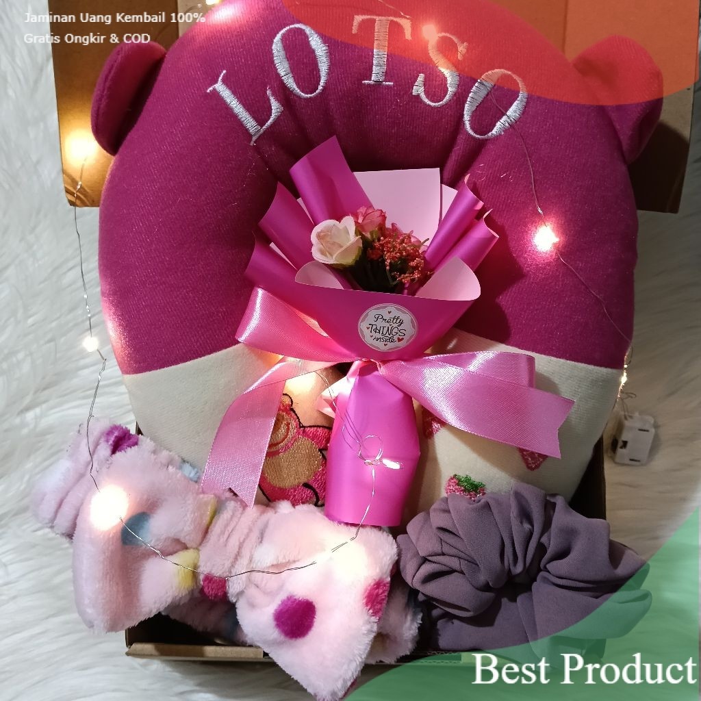 Gift Kado Cewek Ulang Tahun Hampers Wisuda Anniversary Bantal Buket / Bingkisan Elegan Koleksi kado 