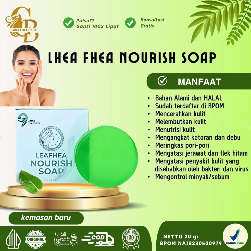 leafhea gluta soap Original Kemasan Baru/Member Resmi Leafhea/ sabun multifungsi