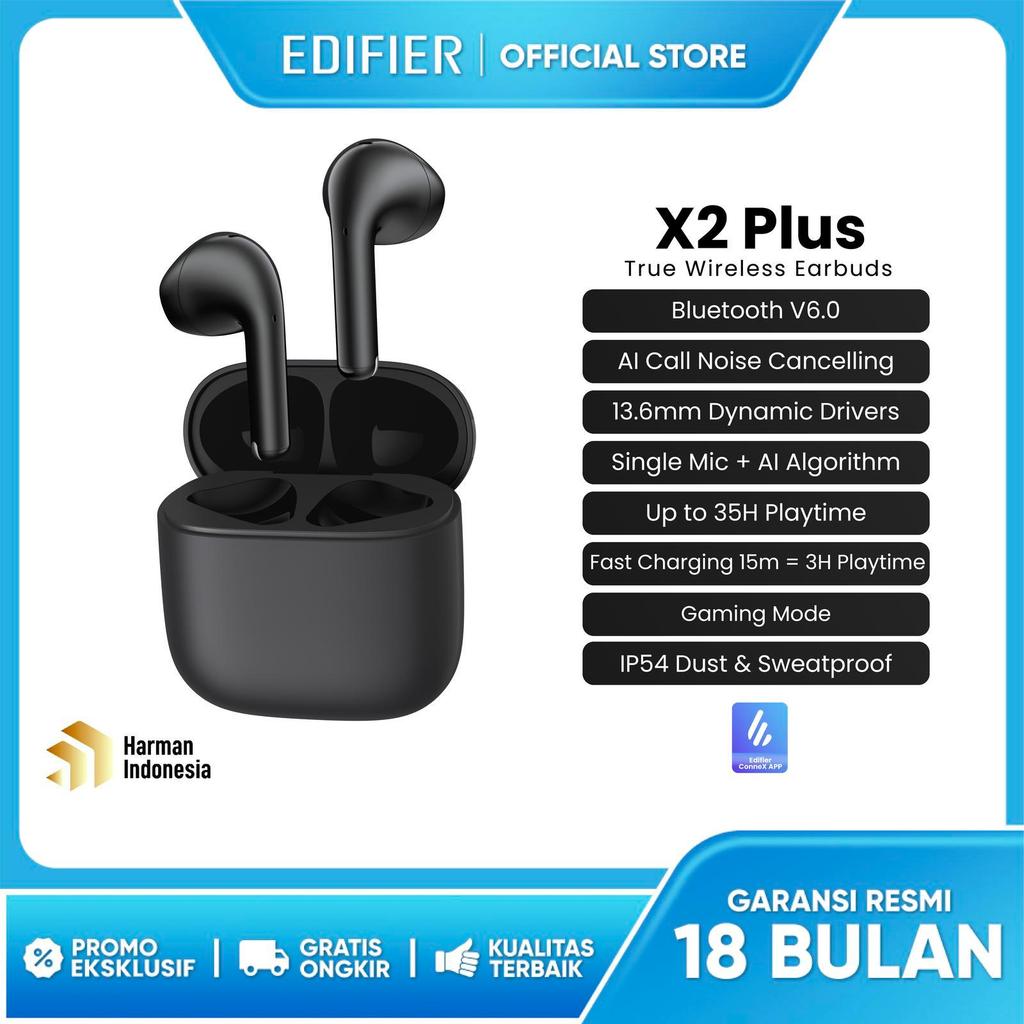 Edifier X2 Plus True Wireless Earbuds TWS Bluetooth V6.0 35Hrs Battery Life