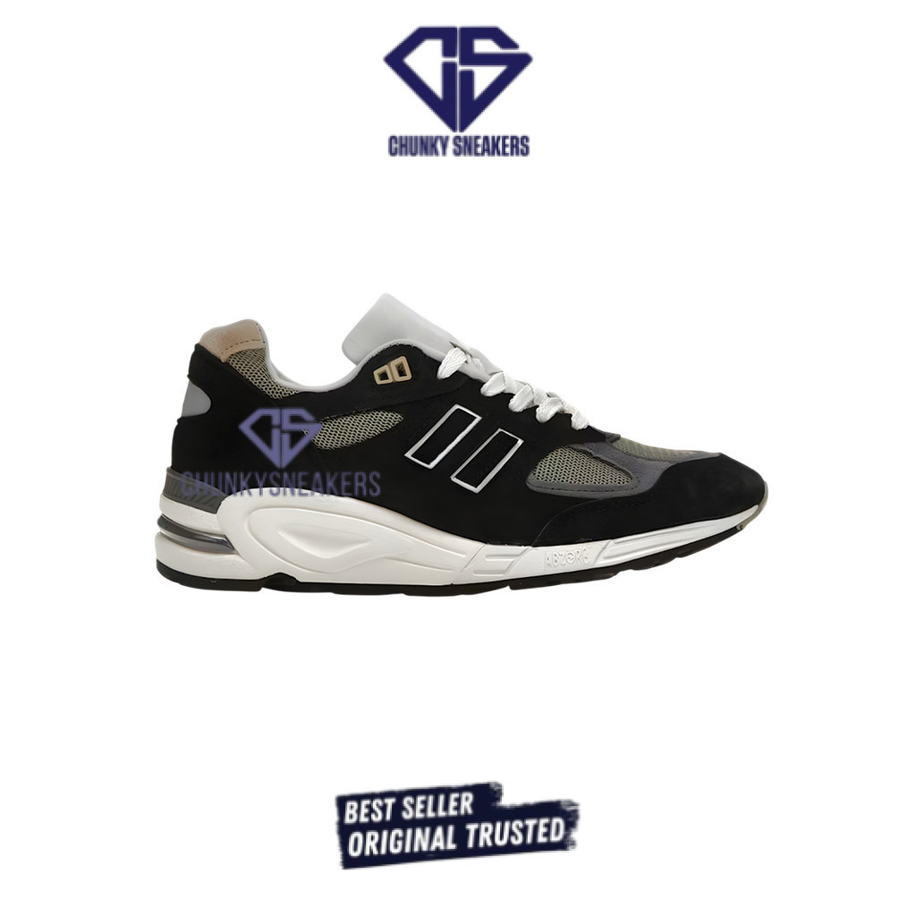 Sepatu New Balance 990v2 Miusa Teddy Santis Black True Cam 100% Original BNIB