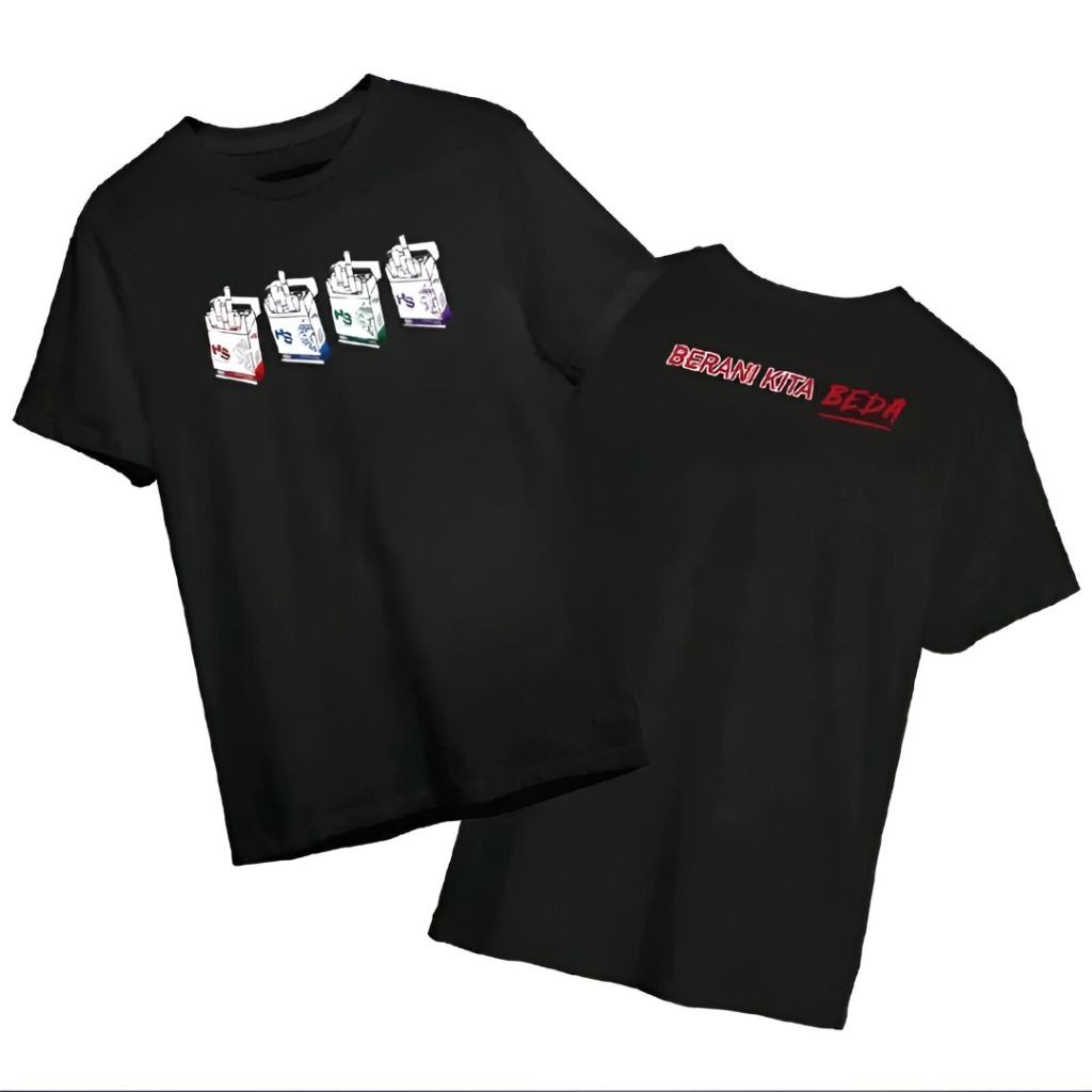 Kaos Hs Motif Gambar Rokok / Baju Pria Wanita T-Shrit Custom combed 30s PREMIUM FH TERMURAH
