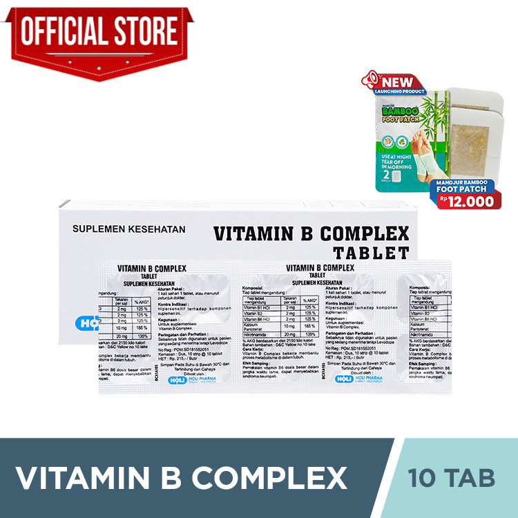 [TERLARIS] Vitamin B Complex 10 Tablet - Suplemen Vitamin B Complex