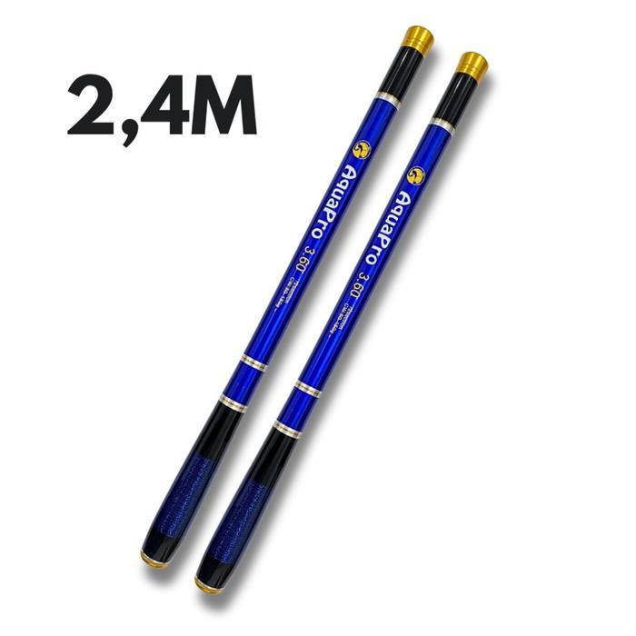 Joran Tegek AQUAPRO Joran Tegek Ruas Pendek ±40cm Dengan Ukuran 1.5M - 4.5M Bahan Serat Carbon Mediu