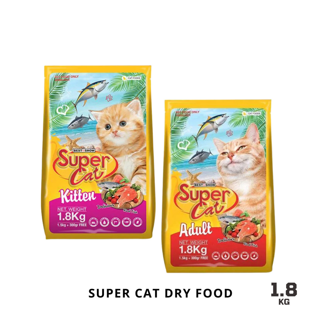Super Cat Dry Food 1.8kg kitten & adult