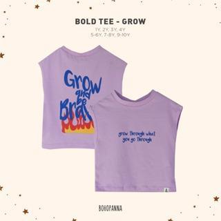 BOHOPANNA - BOLD TEE STRIPE /  KAOS ANAK LAKI LAKI - GROW, 5-6Y