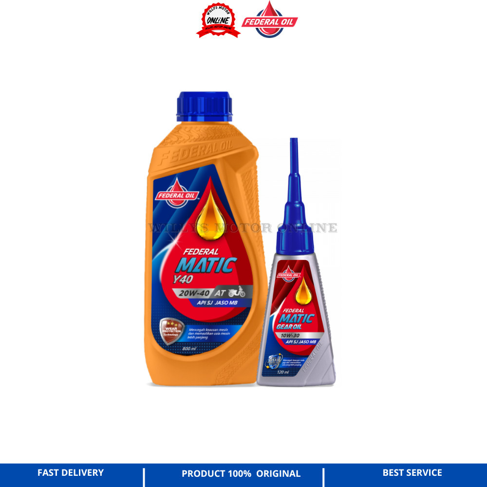 Oli Federal Matic Y40 20W-40 JASO MB 800ML / Oli Matic Federal