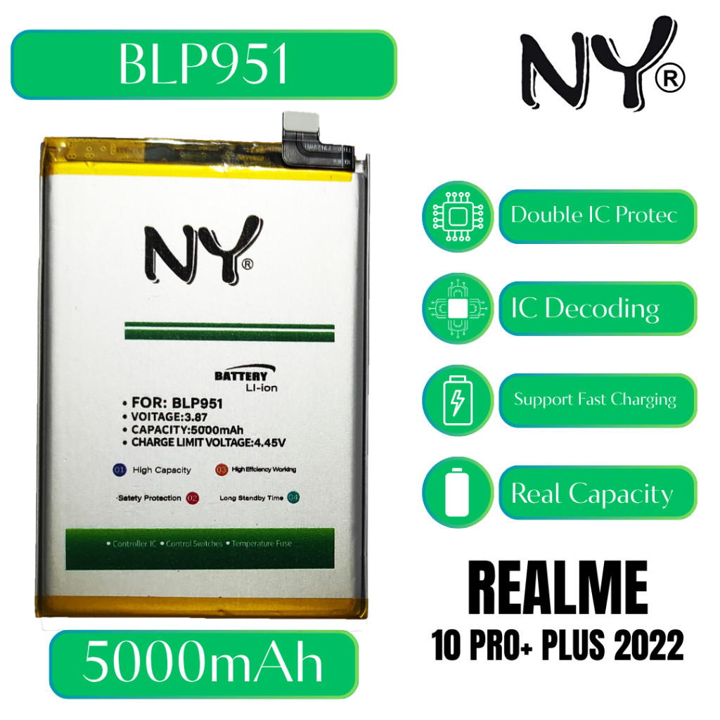 NY EXCELLENT BATERAI REALME BLP951 / 10 PRO+ PLUS 2022 5000mAh