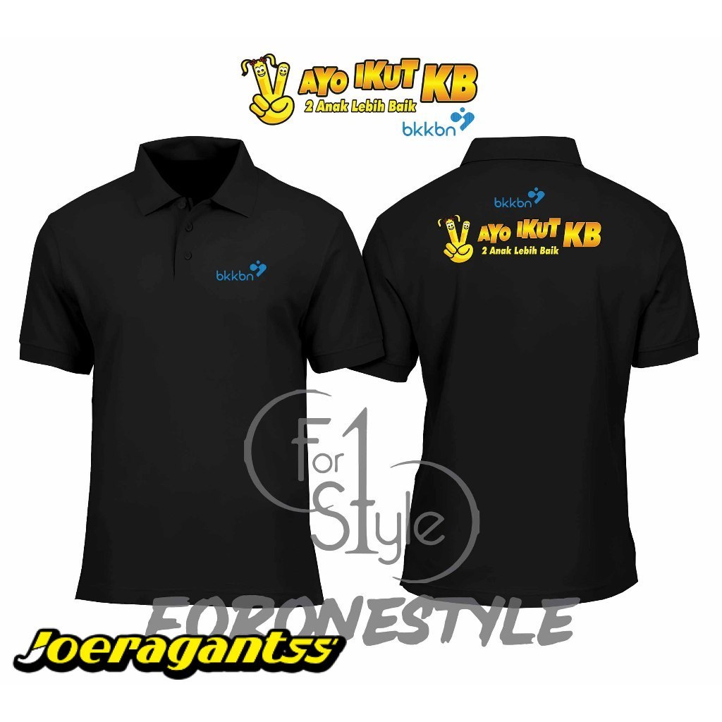 POLOSHIRT BKKBN AYO IKUT KB - POLO BERKERAH BKKBN AYO IKUT KB - POLO BKKBN MOTIF AYO IKUT KB