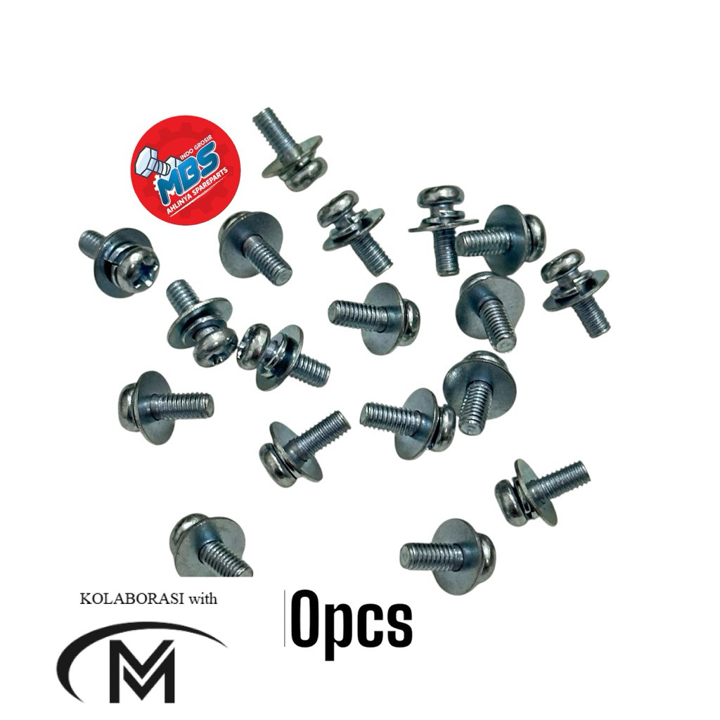 BAUT KECIL M3 Dabel ring BAUT KARBULATOR ANTI COPOT ORIGINAL