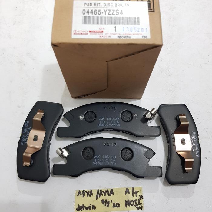 Kampas Rem Depan Agya / Ayla Matic / Metic / A/T Set Asli Merk Toyota BEST