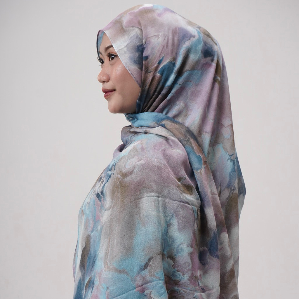 Pashmina Viscose Printed  Elegan Mewah Premium Printed Viscose Scarf