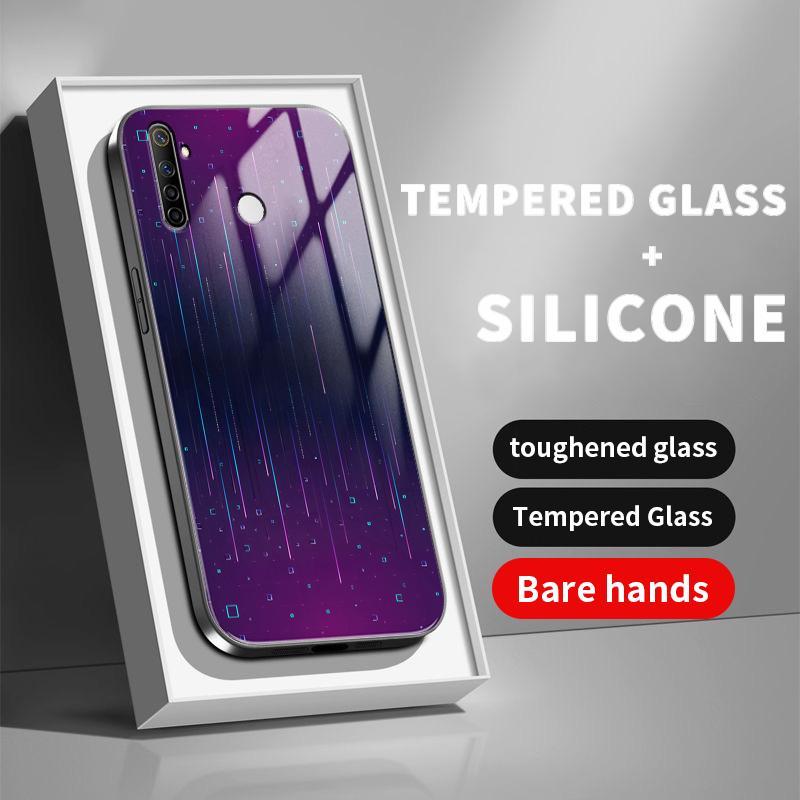 Kaca Glass Case For Realme Narzo 10 20 Pro 20A 30 5G 30A 50 4G 50A Prime 50i N53 N55 Silicone Back M