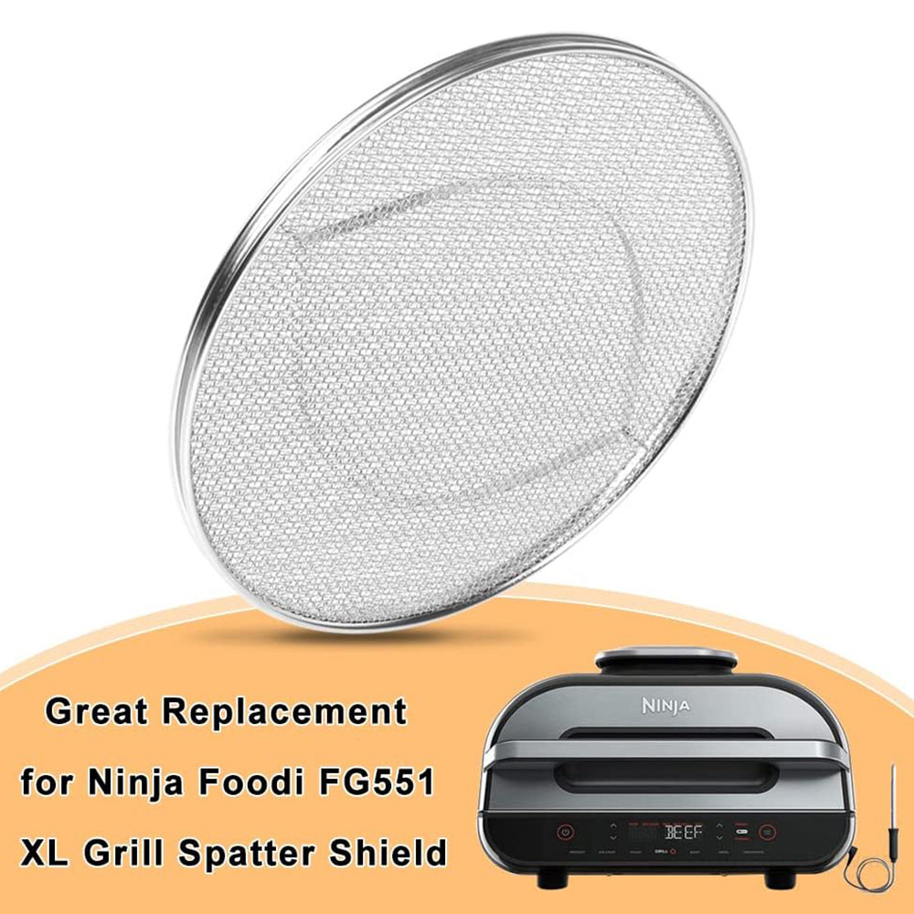 Stainless Steel Spatter Shield for Ninja Fg551 Foo XL Grill Air Fryer Replacement Parts for Ninja 6 