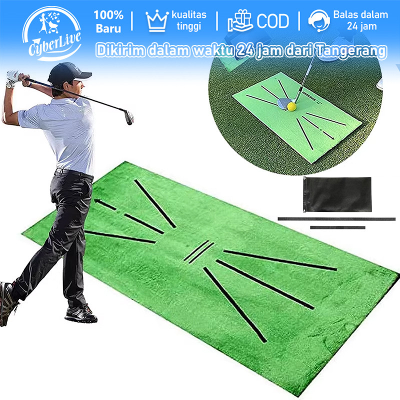 Putting Mat Golf Foldable Matras Latihan Golf Karpet Hitting Golf Matras Latihan Untuk Latihan Pukul