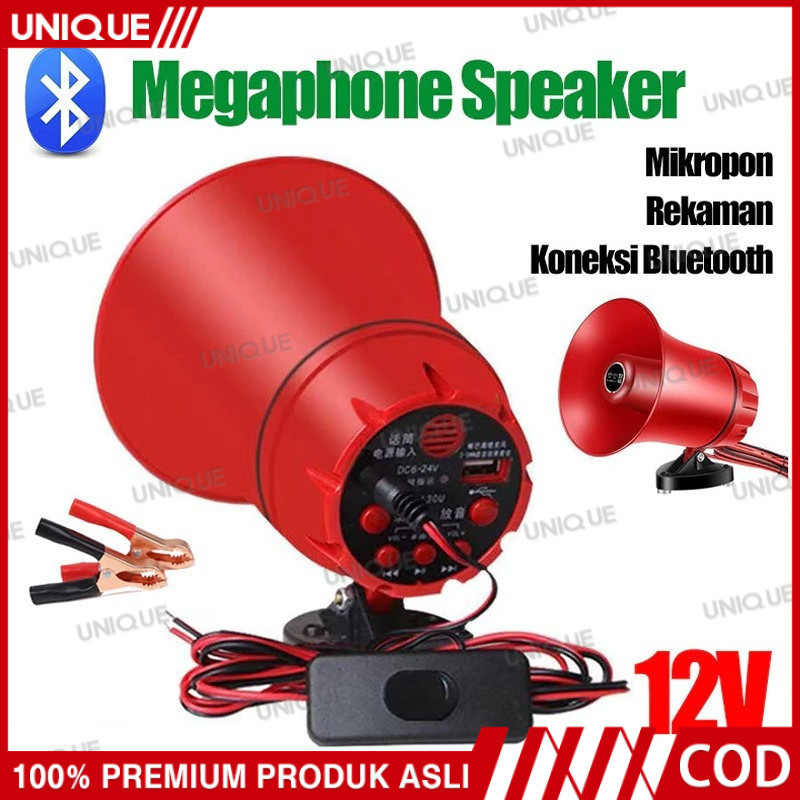 UNIQUE Ready cod Toa Megaphone Megaphone Speaker Corong Sirine Bisa Rekam Suara Pengeras Suara Bisa 