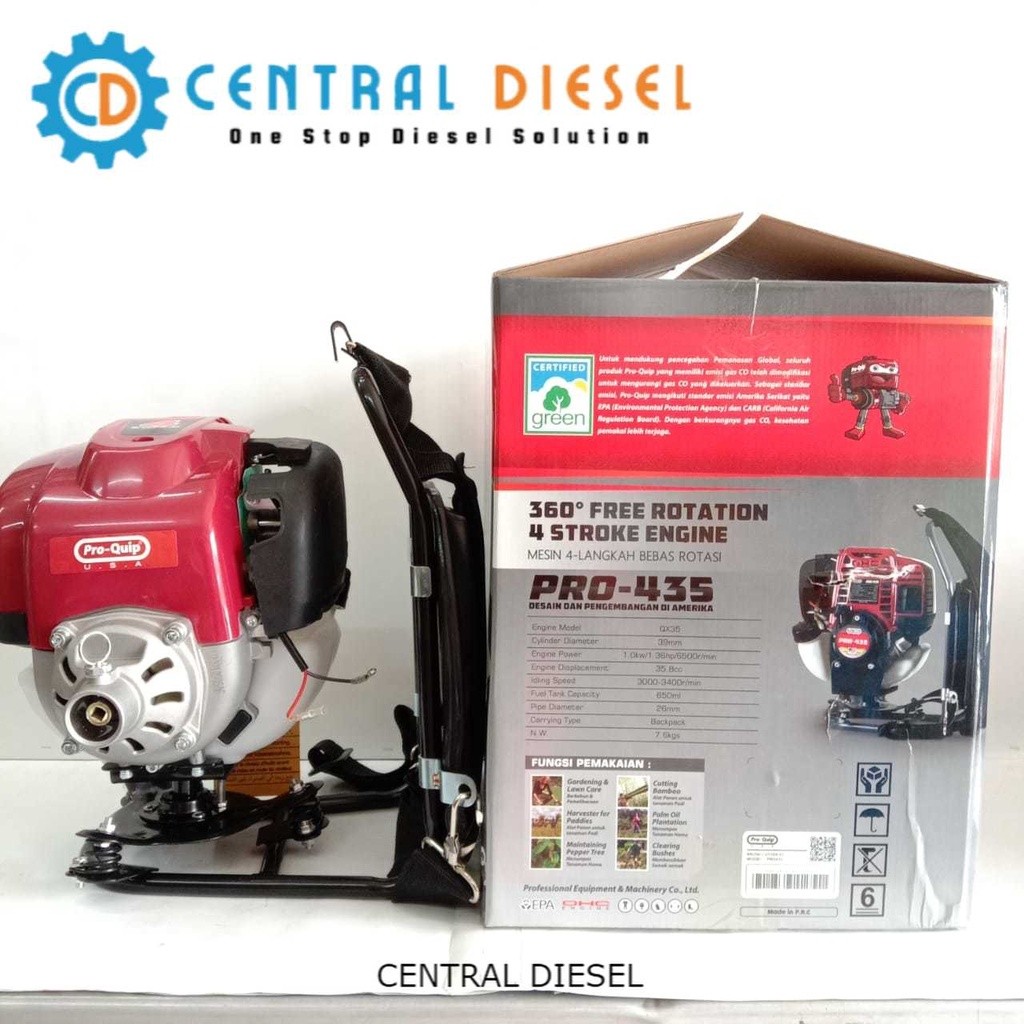 PRO435/4TAK FULLSET LENGKAP Babat rumput Proquip PRO-435 4 tak