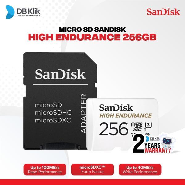 Micro SD SanDisk Hh Endurance 256GB 100MB/s SDSQQNR-256G-GN6IA