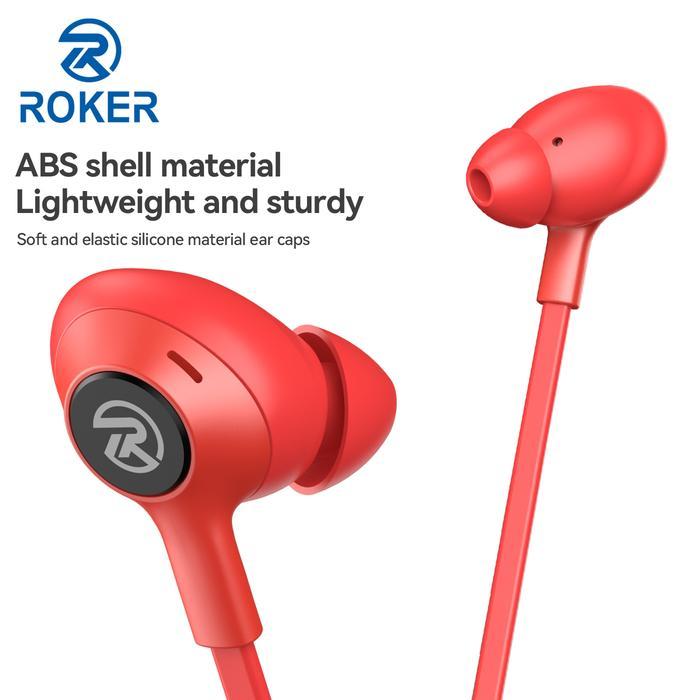 ZOE COMP Earphone Roker Gaming G388 RENEGADE MUSIC SUPER EXTRA BASS - Merah, JACK 3.5MM