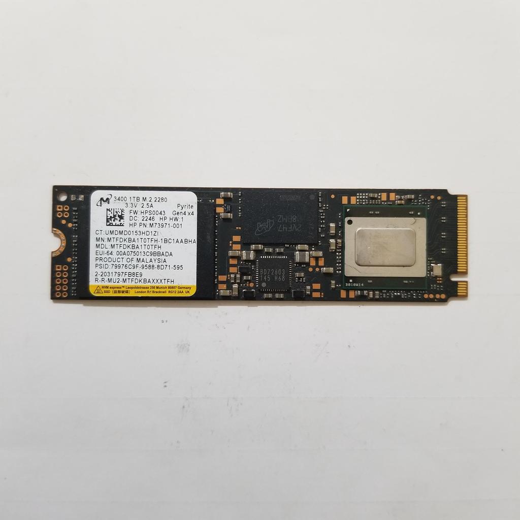 SSD M2 NVME 1TB PCIe 4 Gen 4 Micron MTFDKBA1T0TFH