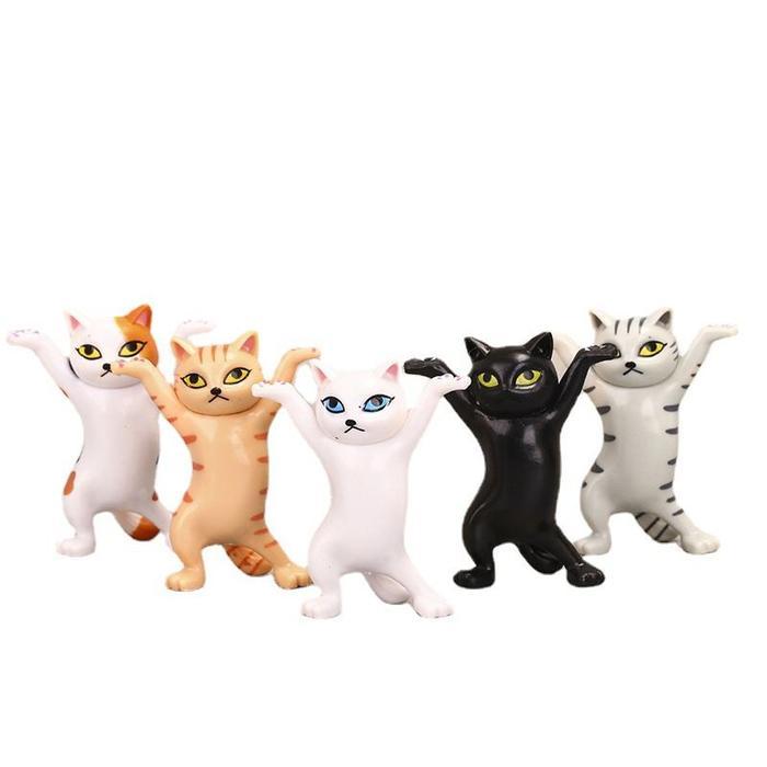 5pcs Dancing Cat Holder Multifungsi Cat Stand Holder Untuk Pen Holder - 5pcs