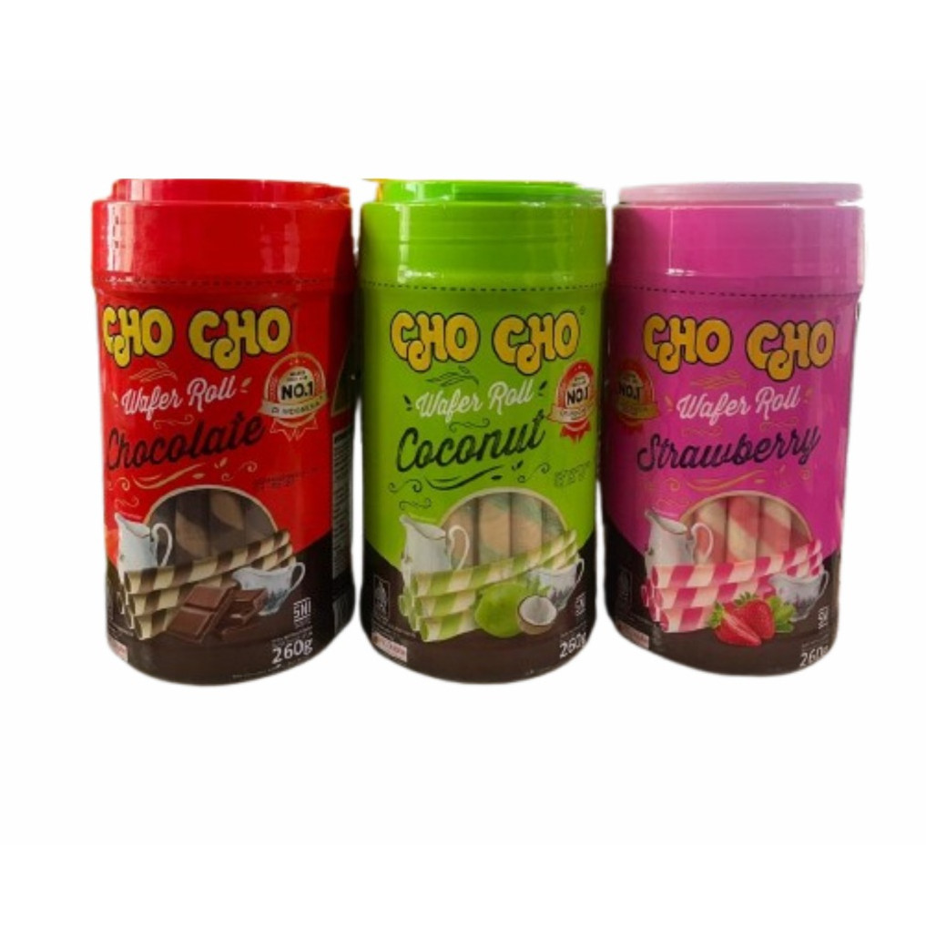 KALENG CHO CHO WAFER ROLL 260g CHOCHO ASTOR