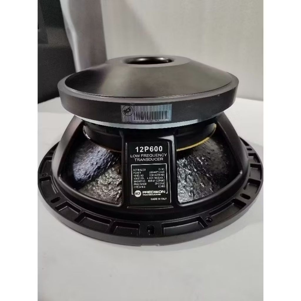 RCF 12P600 KOMPONEN SPEAKER 12 INCH VOICE COIL 4 INCH ORIGINAL KULIT JERUK