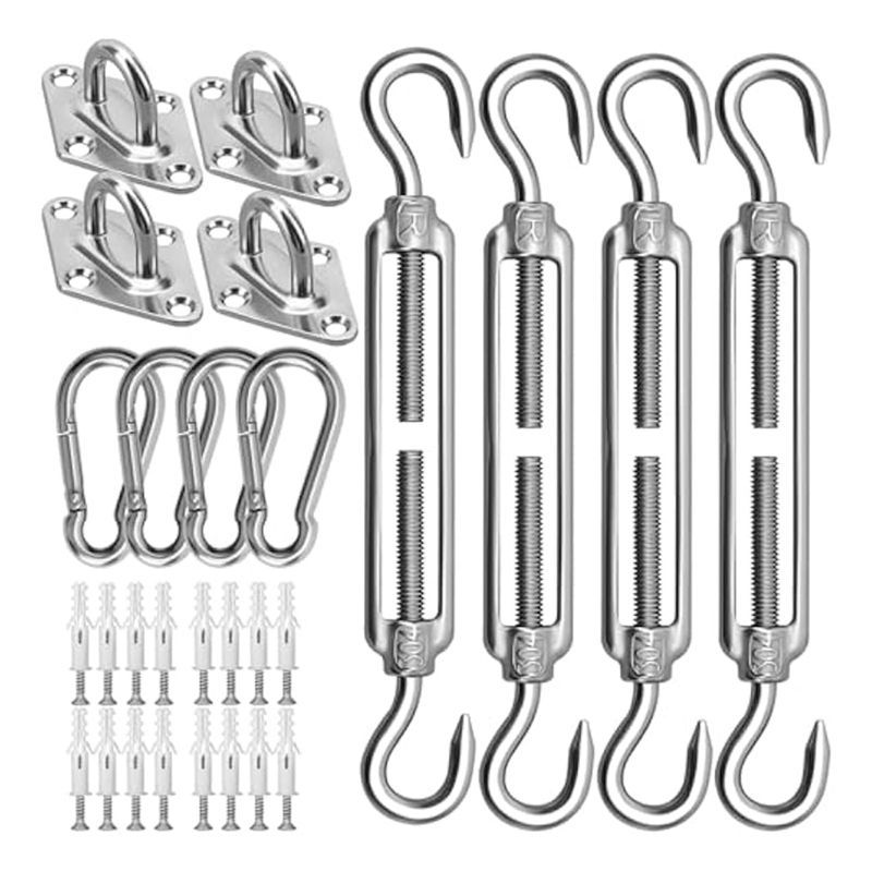 AEE6Sun Shade Sail Harde 6Inch For Rectangle&Triangle Shade Sail tall,Stainless Steel Shade Sail Fix