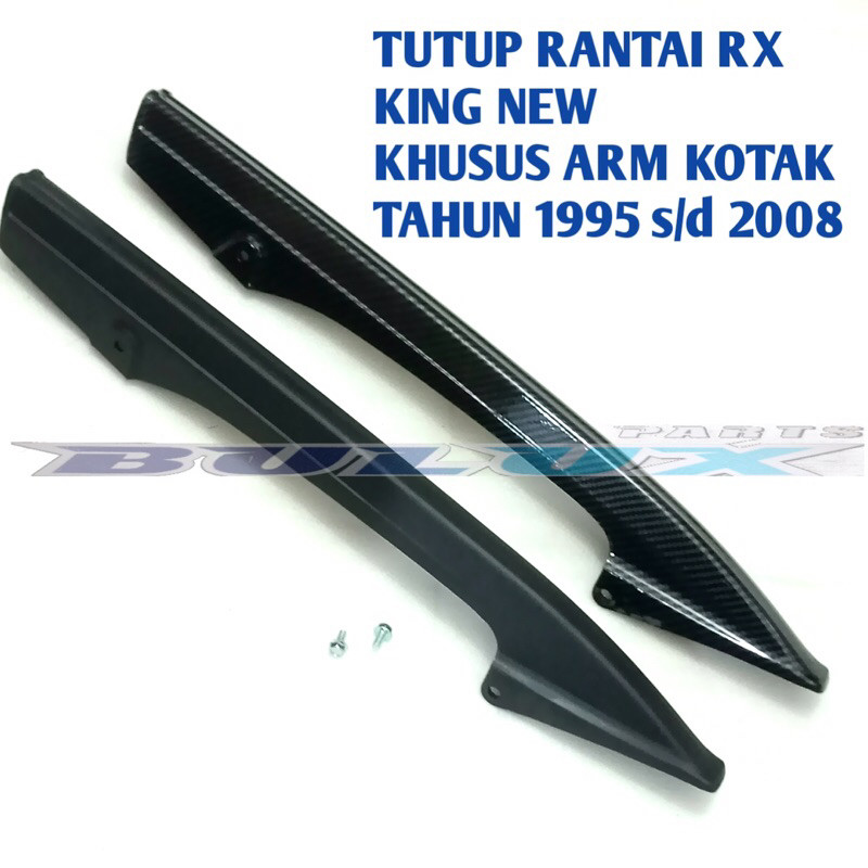 COVER KATENGKAS TUTUP RANTAI RANTE CARBON SWING ARM KOTAK + BAUT RX KING NEW 1995 - 2008 KARBON WTP